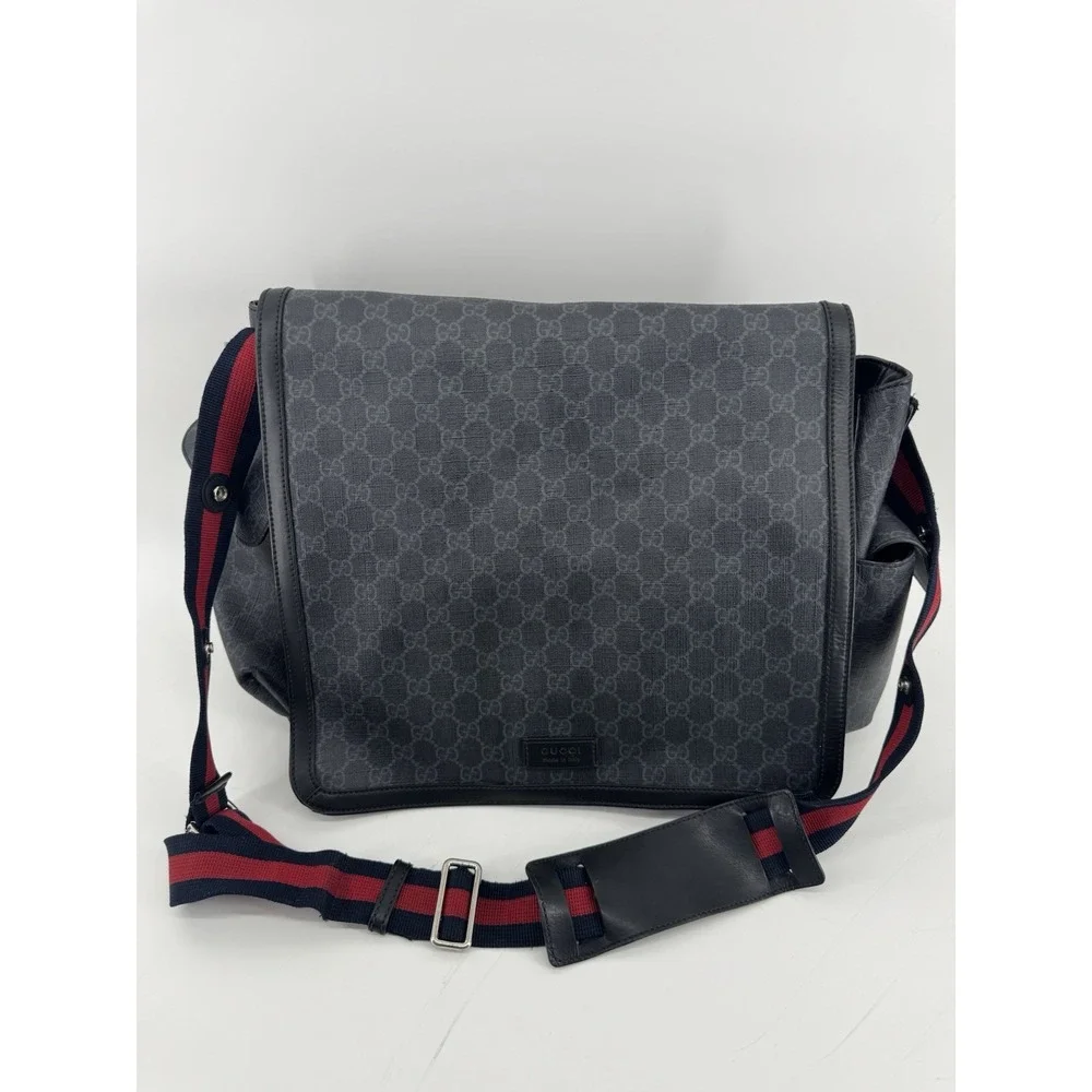 Gucci supreme diaper bag authentic